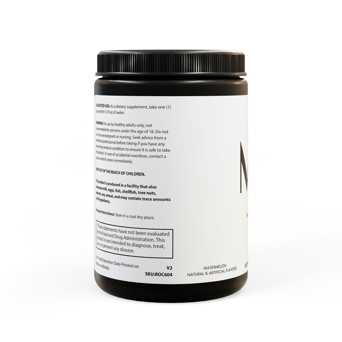 BCAA Supplement, Watermelon (325g, 11.46oz, 45 servings)